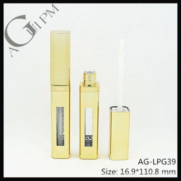 Beautiful&Empty Plastic Quadrate Lip Gloss Tube AG-LPG39, AGPM Cosmetic Packaging , Custom Colors/Logo